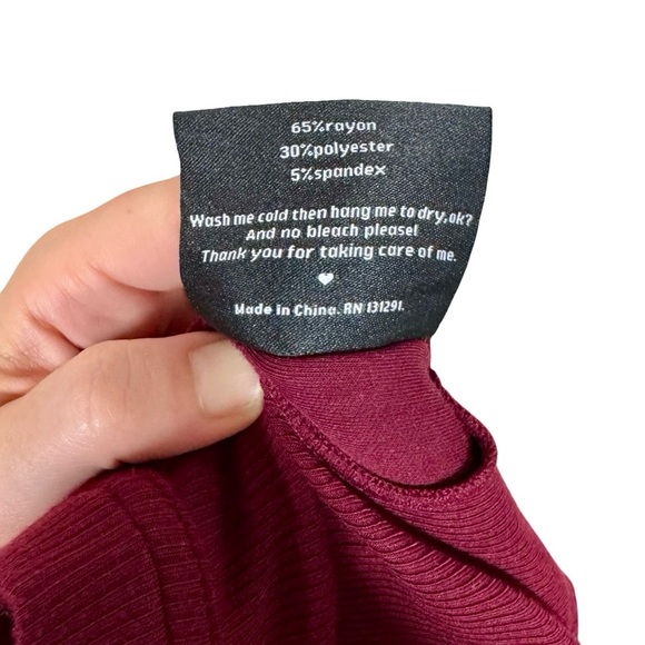 POPFLEX Go With The Flow Long Sleeve Jumpsuit in Vineyard Wine-Still Full Price - Picture 10 of 15